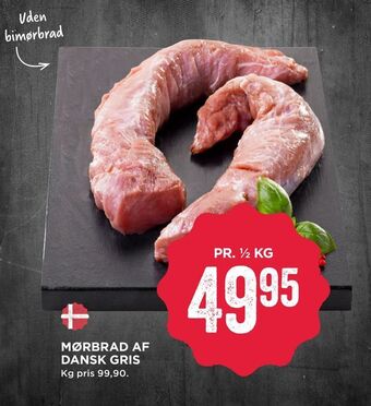 MENY Mørbrad af dansk gris tilbud