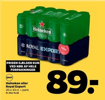 Heineken eller Royal Export