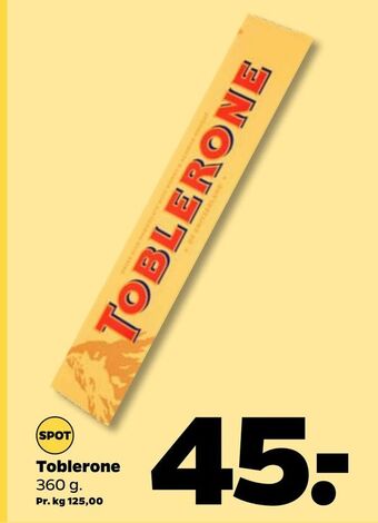Netto Toblerone tilbud