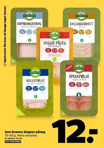 Netto Den Grønne Slagter pålæg tilbud