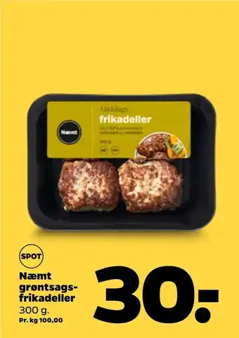 Netto Næmt grøntsagsfrikadeller tilbud