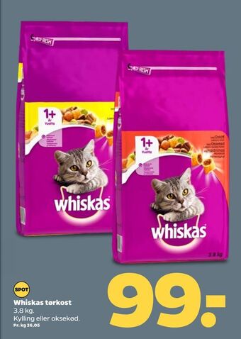Netto Whiskas tørkost tilbud