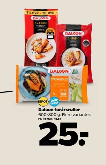 Netto Daloon forårsruller tilbud