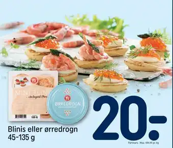 REMA 1000 Blinis eller ørredrogn tilbud
