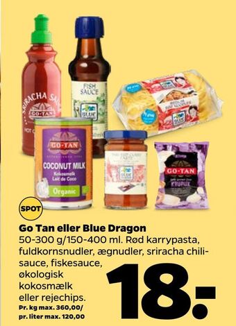 Netto Go Tan eller Blue Dragon tilbud