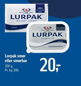 Føtex Lurpak smør eller smørbar tilbud