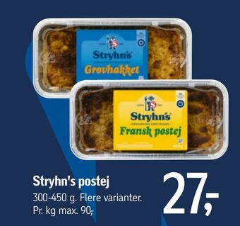 Føtex Stryhn's postej tilbud