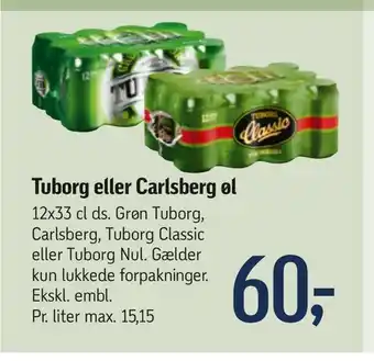 Føtex Tuborg eller Carlsberg øl tilbud