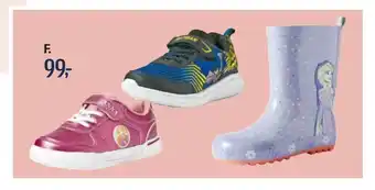 Føtex Elsa sko eller gummistøvler eller batman sko tilbud