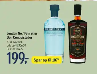 London No. 1 Gin eller Don Conquistador