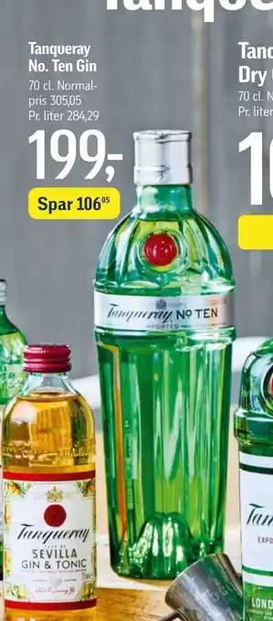 Føtex Tanqueray No. Ten Gin tilbud