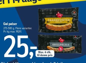 Føtex Gøl pølser tilbud