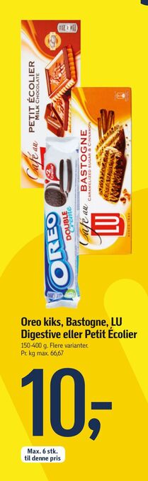 Føtex Oreo kiks, Bastogne, LU Digestive eller Petit Écolier tilbud
