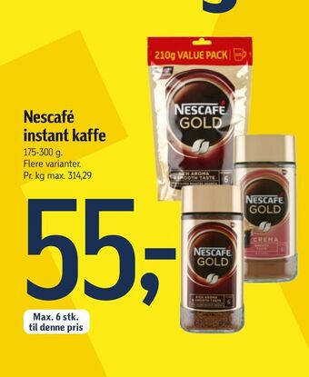 Føtex Nescafé instant kaffe tilbud