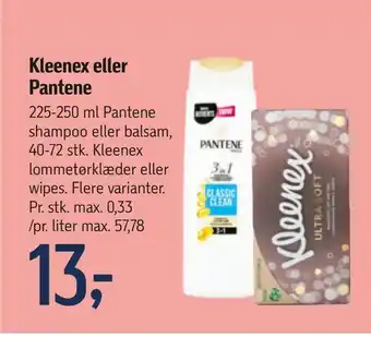 Føtex Kleenex eller Pantene tilbud