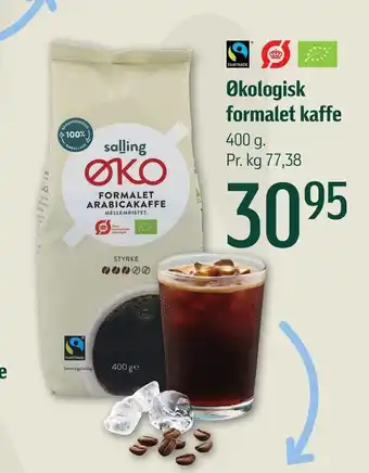 Økologisk formalet kaffe