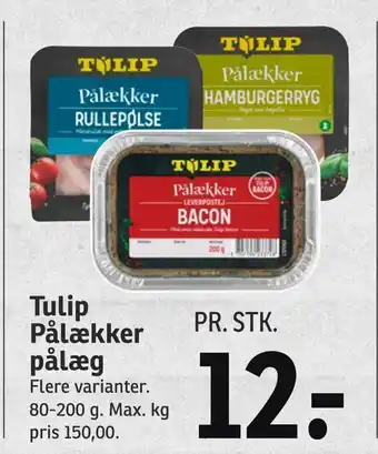 SPAR Tulip Pålækker pålæg tilbud