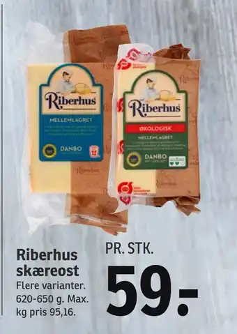 SPAR Riberhus skæreost tilbud