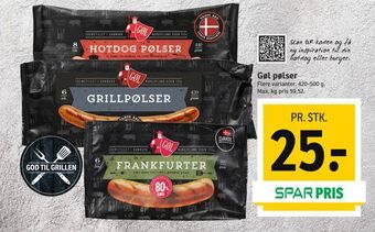 SPAR Gøl pølser tilbud