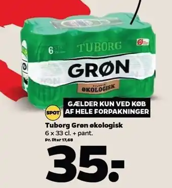 Netto Tuborg Grøn øko tilbud