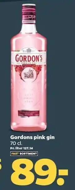 Netto Gordons pink gin tilbud