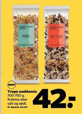Netto Trope nøddemix tilbud