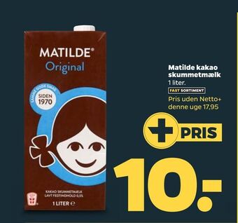 Netto Matilde kakao skummetmælk tilbud