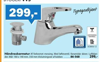 Håndvaskarmatur