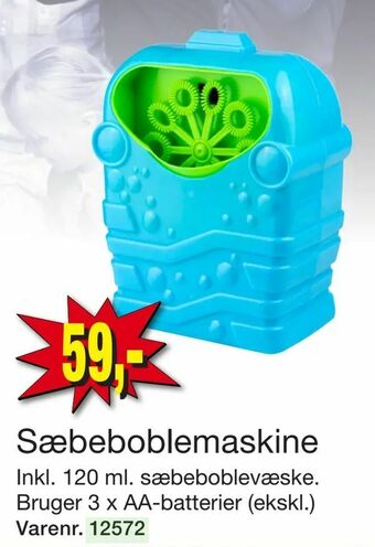 Sæbeboblemaskine