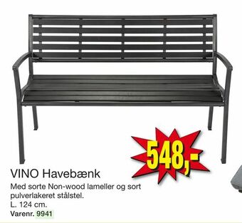 Harald Nyborg VINO Havebænk tilbud