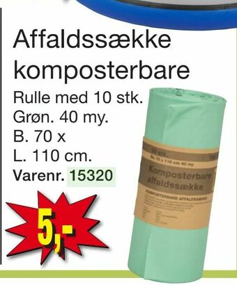 Harald Nyborg Affaldssække komposterbare tilbud