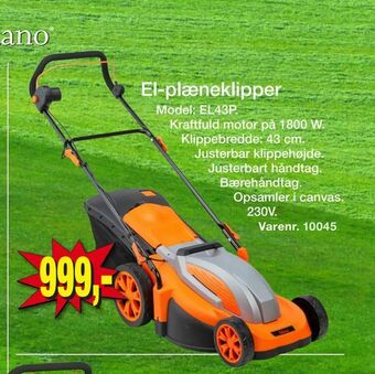 Harald Nyborg El-plæneklipper tilbud