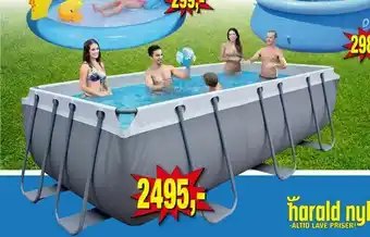 Harald Nyborg Avenli - Stålrammepool rektangulær 7.020 liter tilbud