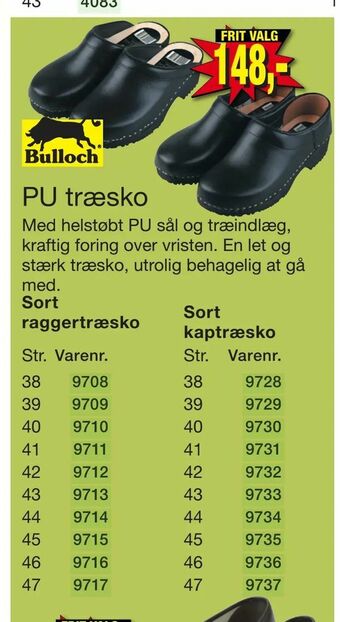 Harald Nyborg PU træsko tilbud