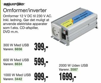 Harald Nyborg Omformer/inverter tilbud