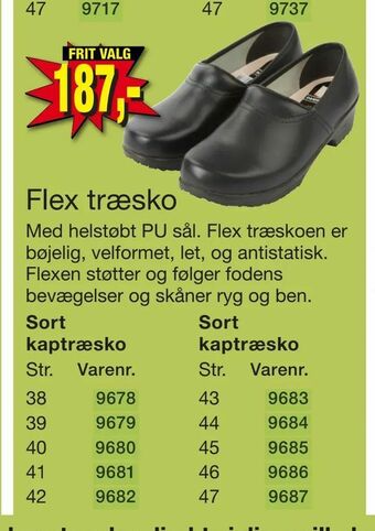 Harald Nyborg Flex træsko tilbud