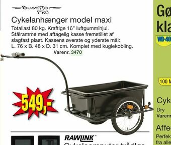Cykelanhænger model maxi