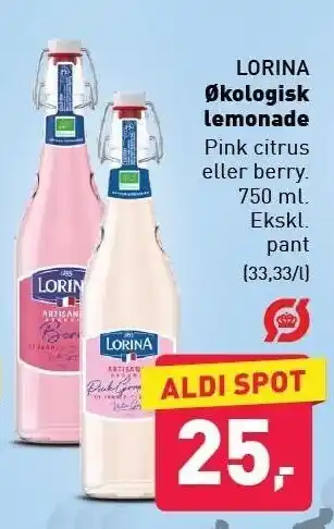 ALDI Økologisk lemonade tilbud
