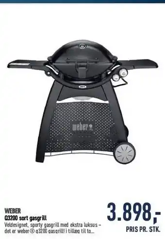 Johannes Fog Weber sort gasgrill tilbud