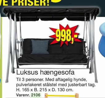 Harald Nyborg Luksus hængesofa tilbud