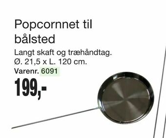 Harald Nyborg Popcornnet til bålsted tilbud