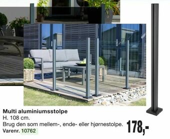 Harald Nyborg Multi aluminiumsstolpe tilbud