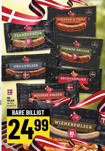 Løvbjerg Gøl pølser tilbud