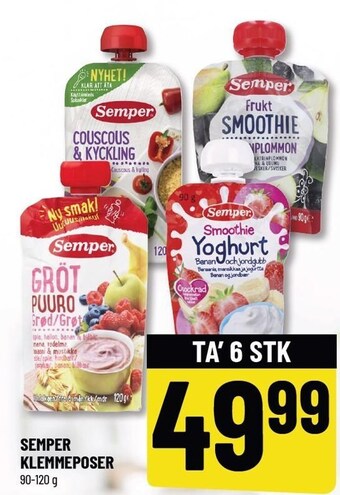 Løvbjerg Semper klemmeposer - 6 stk. tilbud