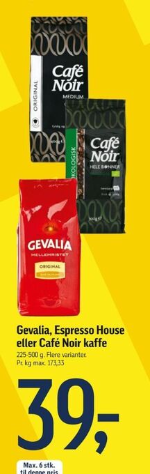 Føtex Cafe noir kaffebønner - hele tilbud