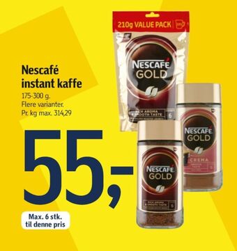 Føtex Gold instant kaffe tilbud