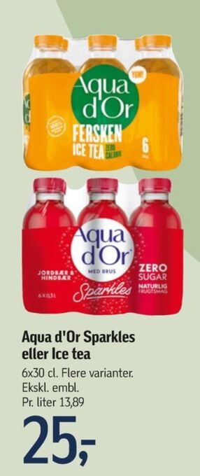 Føtex Aqua d'or ice tea tilbud