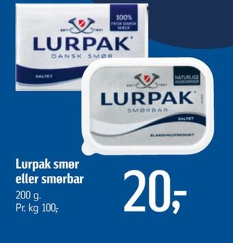 Føtex Lurpak smør tilbud