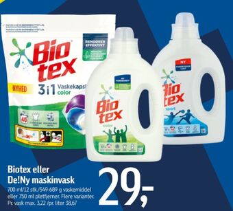 Føtex Biotex vaskemiddel-flydende tilbud