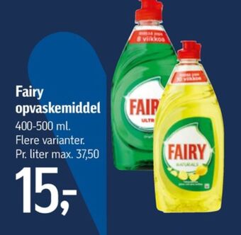 Føtex Fairy opvaskemiddel tilbud